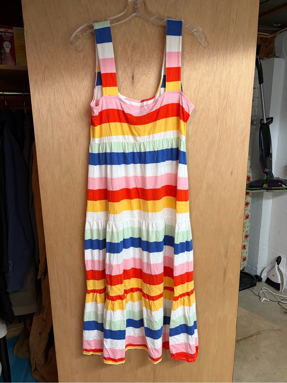 J crew Striped Rainbow Tank Dress - Multicolor size Small